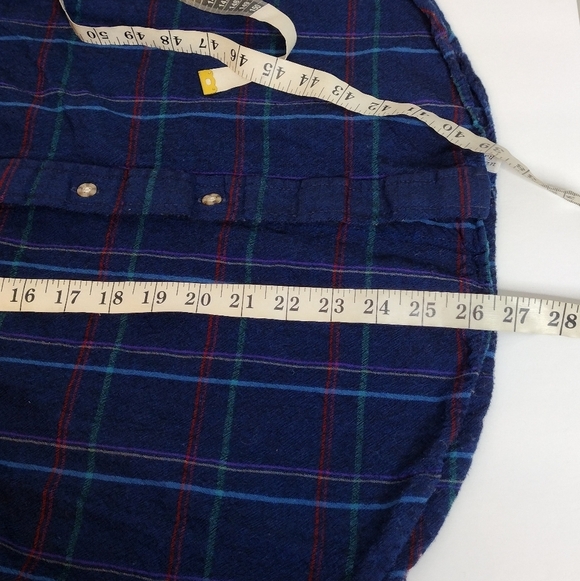 Pendleton 100% Virgin Wool Flannel Plaid Button Down Shirt Size Large - Picture 12 of 12